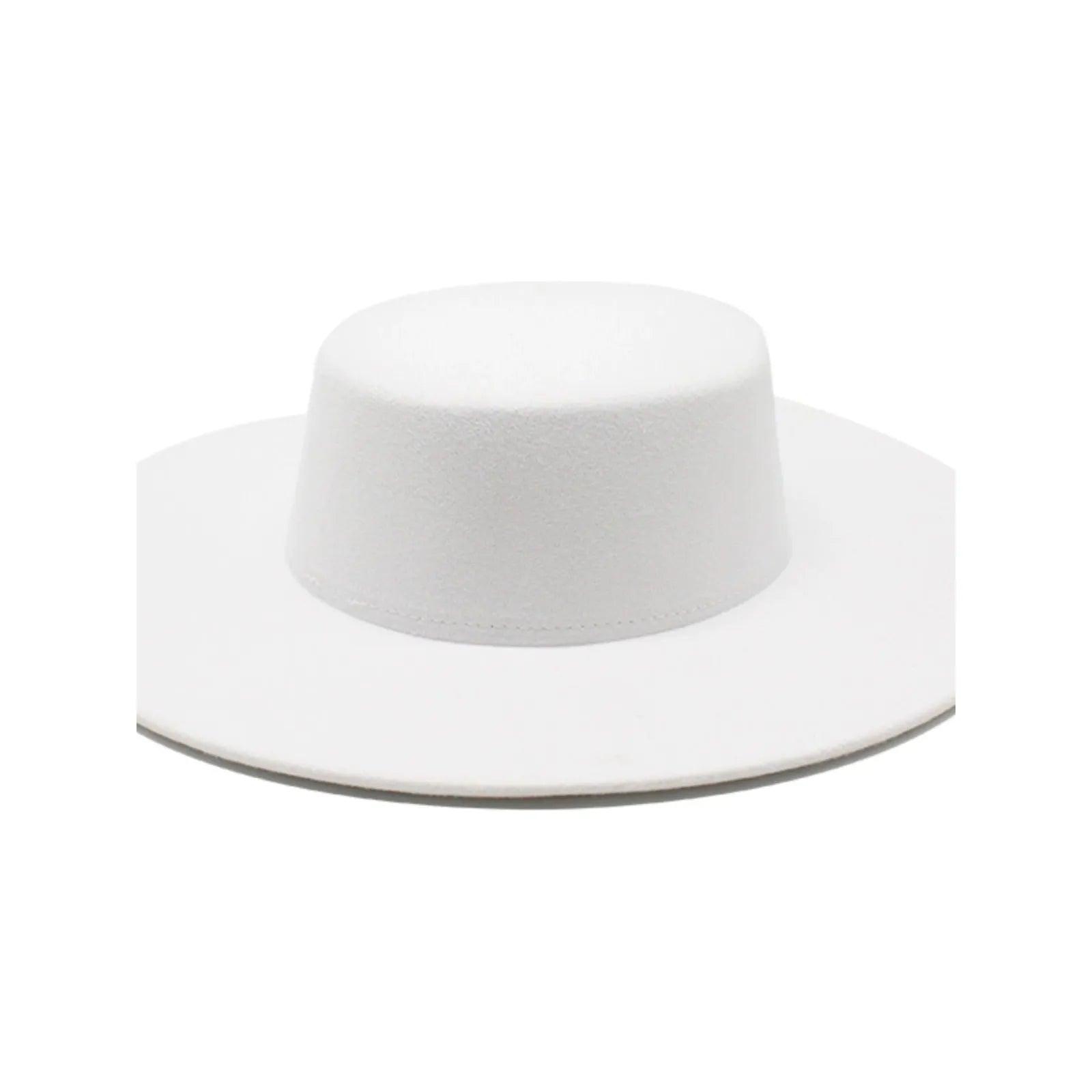 MiKlahFashion White Popular Top Hat Ladies Spring and Autumn British Retro Gentleman Felt Cap Western Style 2023 New Black Jazz Hat