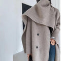 MiKlahFashion coat Oat Color / S Double-sided Woolen Coats