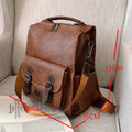 MiKlahFashion Vintage PU Leather Backpacks
