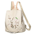 MiKlahFashion Women - Accessories - Backpack Embroidery-khaki 2 / China Embroidery Oxford Backpack