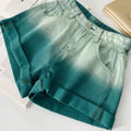 MiKlahFashion Shorts Green / M Gradient Denim Shorts