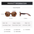 MiKlahFashion BLUEMOKY 2023 Retro Oversized Hexagonal Sunglasses for Women 100% UV400 Protection