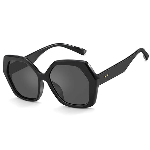 MiKlahFashion BLUEMOKY 2023 Retro Oversized Hexagonal Sunglasses for Women 100% UV400 Protection