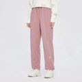 MiKlahFashion pink / XS / CHINA Semir Casual Pants Women Loose Fleece Embroidered Capri Pants 2023 Winter New Anti-Static Keep Warm Sweatpants