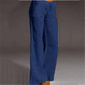 MiKlahFashion blue / S 2023 Summer Cotton Linen Women's Pants Oversize Black Wide-leg Pants Casual Pants Female Trendy Loose Fashion Trousers Ladies
