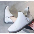 MiKlahFashion 2069 white / 5 GKTINOO Genuine Leather Cow Women Ankle Boots Warm Fur Waterproof Slip on Super Comfortable Booties Autumn Winter Shoes Non Slip