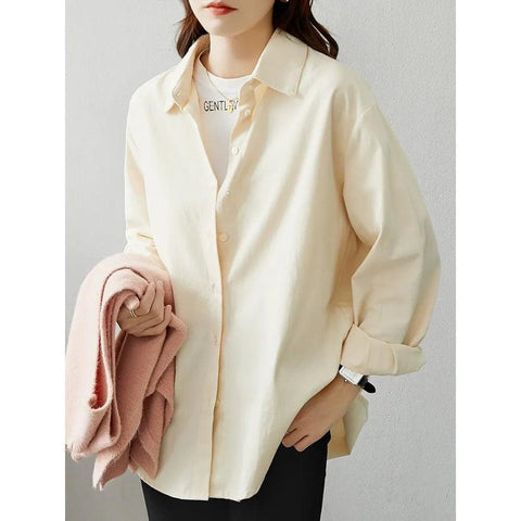 MiKlahFashion Cotton Bandage Dress Casual Coat Long Sleeves Inner Wear Shirt