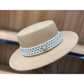 MiKlahFashion Beige(Topper Hat Woolen Pearl) / 56-58cm adjustable Internet Celebrity Autumn and Winter Pearl Woolen Fashion Retro Women's Hat