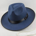 MiKlahFashion 15# high top Lake Blue / One size Xu Wenqiang Jackson Stage British Old Man Top Hat