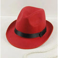 MiKlahFashion 15# short eaves Big Red / One size Xu Wenqiang Jackson Stage British Old Man Top Hat
