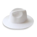 MiKlahFashion White01 / 56-58cm Large Size 56-58 59-60cm New Natural Panama Straw Hat Summer Men Women Wide Brim Beach UV Protection Fedora Sun Hat 