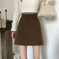 MiKlahFashion Women - Apparel - Skirts Woolen  A-line Short Skirt (with extra lining)