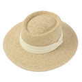 MiKlahFashion Outdoor Seaside Vacation Versatile Straw Hat Sunshade And Sunscreen Women'S Artistic Woven Sun Hat