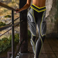 MiKlahFashion Yellow / S Yoga Leggings High Waist Hip Push Women Yoga Pants Printing Gym Workout Jogging Pants Gym Tights Stretch Sportswear pantalones