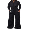 MiKlahFashion pant set Black / XL Polka Dot Pant Set - Plus Size