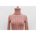 MiKlahFashion sweater dress Bodycon Turtleneck Knitted Dress