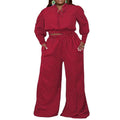 MiKlahFashion pant set Red / XL Polka Dot Pant Set - Plus Size