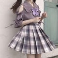 MiKlahFashion skirt purple / S Elegant Japanese Skirt