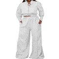MiKlahFashion pant set White / XL Polka Dot Pant Set - Plus Size