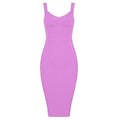 MiKlahFashion Bodycon Knee Length Rayon Bandage Dress