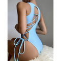 MiKlahFashion women - Apparel Swimsuit blue swimsuit / 165/80A Hollow Out Swimsuit