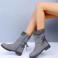 MiKlahFashion boot Gray / 35 Retro Suede Snow Boots