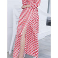 MiKlahFashion dress Red-Chain / S Vintage Wrap Dress