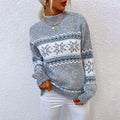 MiKlahFashion Woman - Apparel - Top - Sweater Gray / S Snowflake Sweater