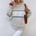 MiKlahFashion Woman - Apparel - Top - Sweater APRICOT / S Snowflake Sweater