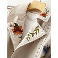 MiKlahFashion Retro Floral Print Embroidery Jacket