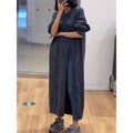 MiKlahFashion sweater dress Deep Gray / One Size Oversize  Knitted Dress