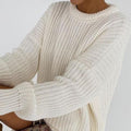 MiKlahFashion sweater white / S Knitted Oversized Sweater