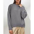 MiKlahFashion Woman - Apparel - Top - Sweater Grey / one size Knitted Cash Sweaters