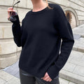 MiKlahFashion Woman - Apparel - Top - Sweater Black / one size Knitted Cash Sweaters