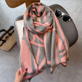 MiKlahFashion scarf Gray Geometric Scarf