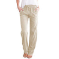 MiKlahFashion pants Apricot / S Linen Loose Drawstring Pants