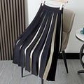 MiKlahFashion skirt white / One Size Thick Knitting Pleated Skirt