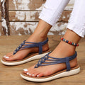 Trendsi woman - footwear - flip flops Blue / Size35 Boho Sandals Summer Women Outdoor Flip Flop Beach Shoes