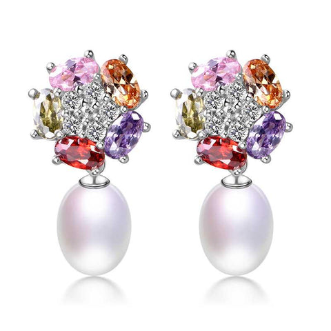 MiKlahFashion earring White Freshwater-Cultured Pearl Earrings
