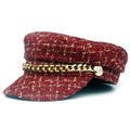 MiKlahFashion Women - Accessories - hat wine Snappy Military Hat