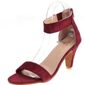 MiKlahFashion Wine Red / 39 Chic Summer Sandals