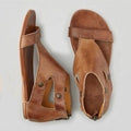 MiKlahFashion women - footwear - sandals Yellow brown / 4.5 Gladiator Soft Leather Sandals