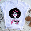 MiKlahFashion Women-Graphic -T-Shirt P8031b / L Pink Breast Cancer Graphic T-shirt