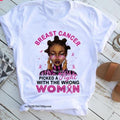 MiKlahFashion Women-Graphic -T-Shirt P8031d / XXL Pink Breast Cancer Graphic T-shirt