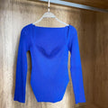 MiKlahFashion Women - Apparel - Top- Sweater One Size / Blue Square Collar Sweater