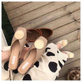 MiKlahFashion woman - footwear - boots Khaki / 5 D Star Slip On Mules