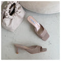 MiKlahFashion woman - footwear - sandals Khaki / 6.5 On Slide Elegant Mule Sandals