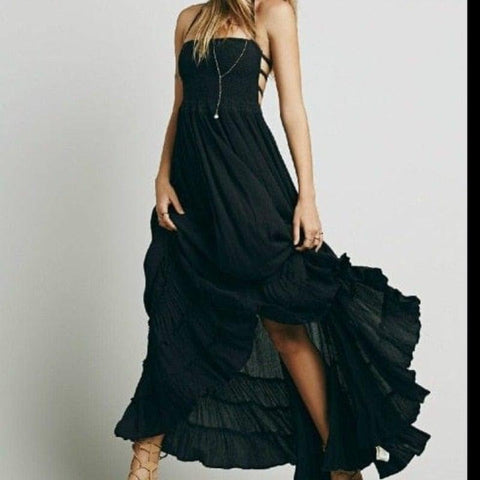 MiKlahFashion Women - Apparel - Dresses - Casual black / S Boho Bohemian Dress