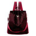 MiKlahFashion Women - Accessories - Backpack Sequin Red / China Geomatic Oxford Backpack