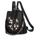 MiKlahFashion Women - Accessories - Backpack Embroidery-black 2 / China Embroidery Oxford Backpack